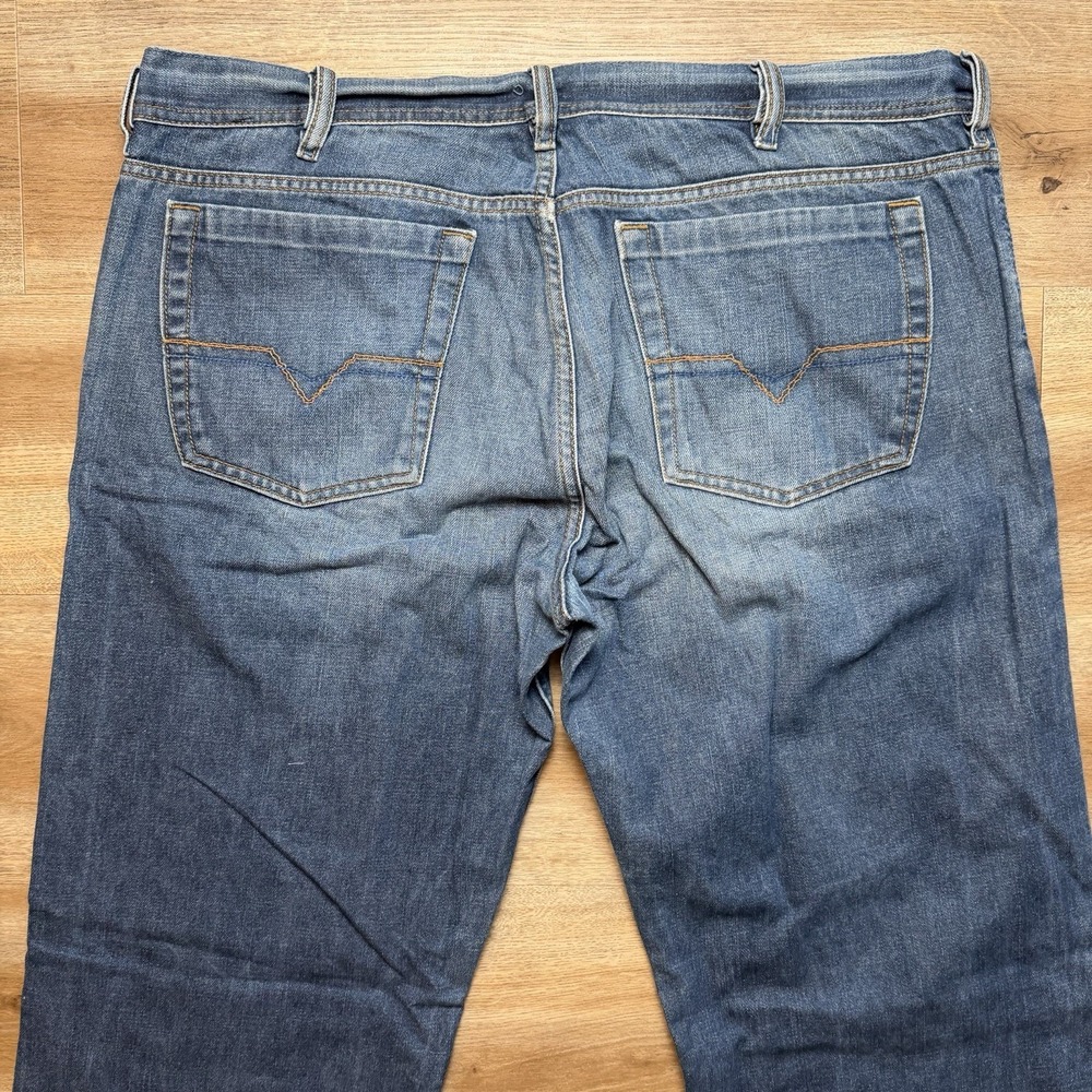 Diesel Jeeves Jeans Men 38x32 Blue Relaxed Straight Baggy Fit Hip Hop Italy Y2K - Picture 4 of 14